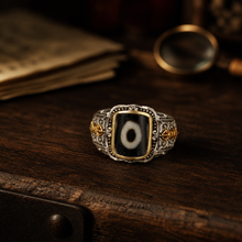 Load image into Gallery viewer, The Watchful Eye | One-Eye Dzi-Style Open Ring