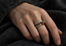 Load image into Gallery viewer, Woven Cord Open Ring — Candy Pop or Lavender Twist