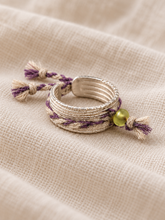 Load image into Gallery viewer, Woven Cord Open Ring — Candy Pop or Lavender Twist
