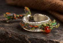 Load image into Gallery viewer, Woven Cord Open Ring — Candy Pop or Lavender Twist
